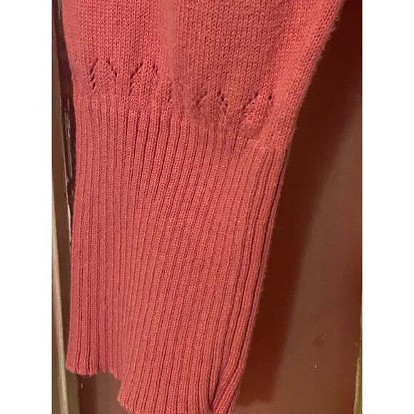 Liz Claiborne Liz & Co. Pink Knit Cardigan Petite Medium - Picture 4 of 7